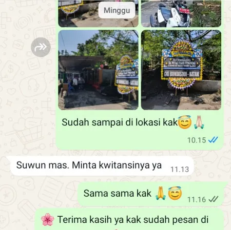 Pengiriman Papan Bunga Duka Leran Sluke